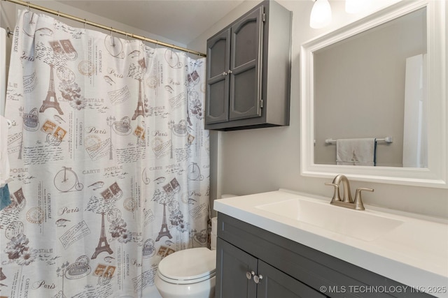 3220 N 3rd Pl, Broken Arrow, OK 74012 - bathroom featuring vanity and a shower with curtain