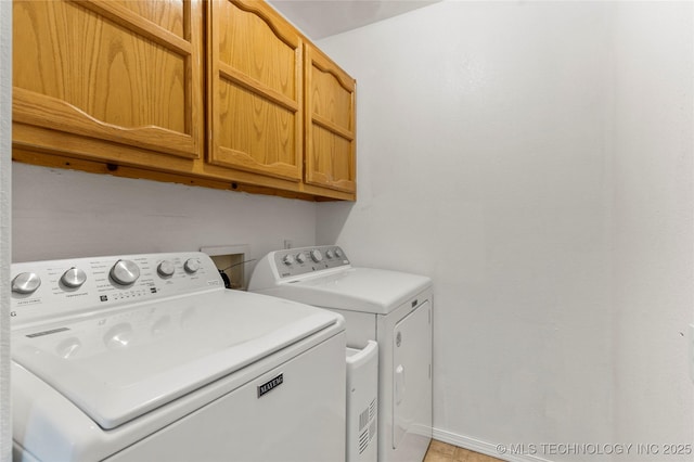 3220 N 3rd Pl, Broken Arrow, OK 74012 - laundry area with cabinet space and independent washer and dryer