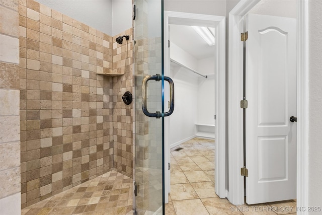 1505 Augusta, Ada, OK 74820 - full bath with a stall shower and a spacious closet