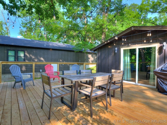 11 Port Duncan, Afton, OK 74331 - deck featuring outdoor dining area
