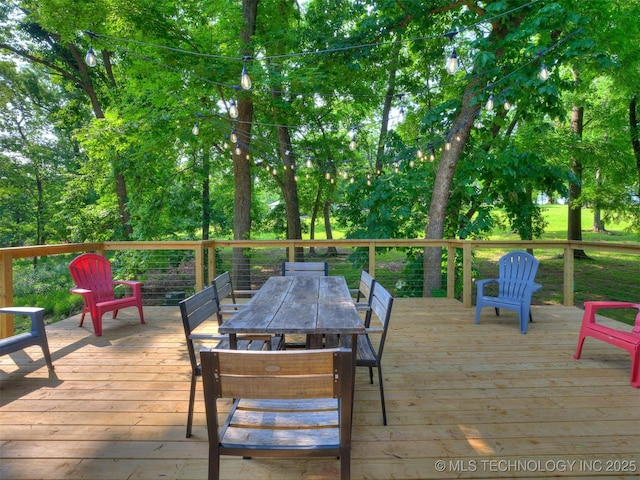 11 Port Duncan, Afton, OK 74331 - deck with outdoor dining area