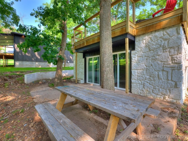 11 Port Duncan, Afton, OK 74331 - view of patio / terrace with a deck
