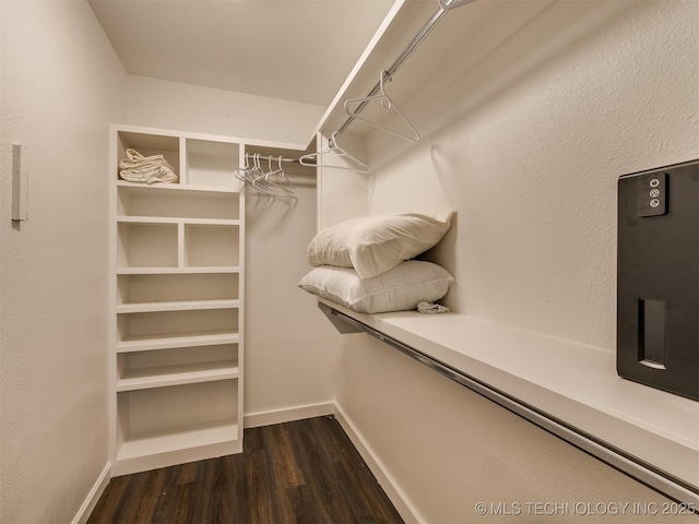 11 Port Duncan, Afton, OK 74331 - walk in closet with dark wood finished floors