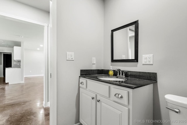 36619 W 141st St S, Bristow, OK 74010 - bathroom featuring vanity and concrete flooring