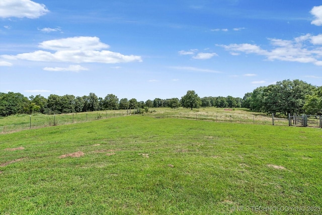 36619 W 141st St S, Bristow, OK 74010 - view of yard with a view of countryside