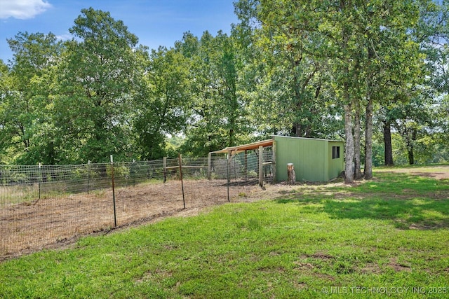 36619 W 141st St S, Bristow, OK 74010 - view of yard featuring an outdoor structure
