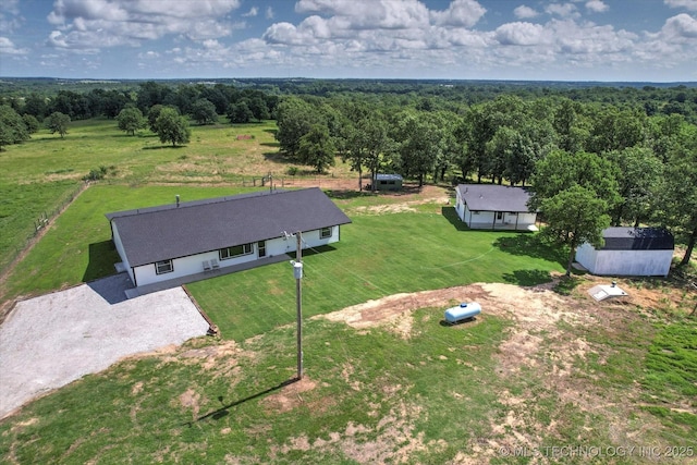 36619 W 141st St S, Bristow, OK 74010 - view of rural area featuring a forest