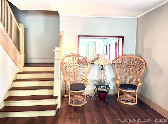 519 N 15th St, Muskogee, OK 74401 - stairs with wood finished floors and ornamental molding