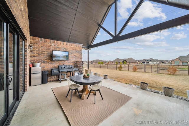 7003 E 88th St N, Owasso, OK 74055 - fenced backyard with a patio and outdoor dining area