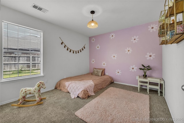 14900 E 88th St N, Owasso, OK 74055 - carpeted bedroom with baseboards and wallpapered walls