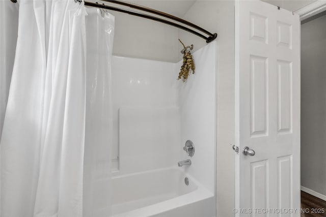 14900 E 88th St N, Owasso, OK 74055 - full bathroom featuring shower / bath combo with shower curtain