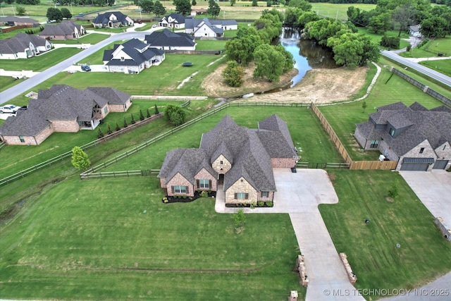 10611 N 159th E Ave, Owasso, OK 74055 - aerial overview of property's location with a large body of water