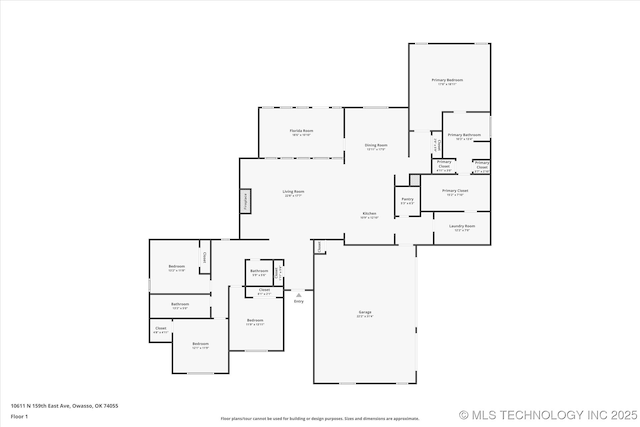 10611 N 159th E Ave, Owasso, OK 74055 - view of floor plan / room layout