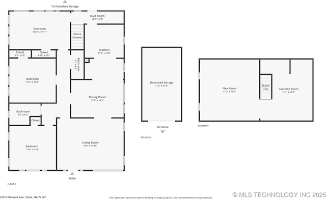 212 S Phoenix Ave, Tulsa, OK 74127 - view of property floor plan