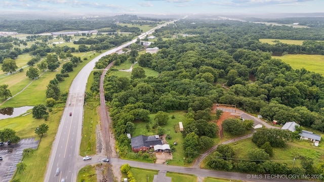 10 Sahoma Lake Rd, Sapulpa, OK 74066 - aerial view of property and surrounding area featuring a large body of water