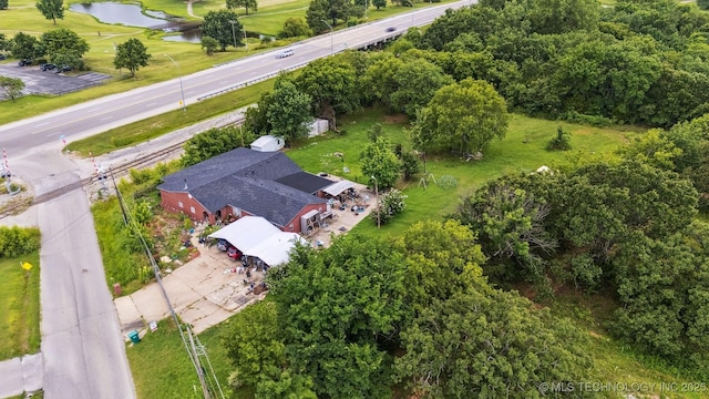 10 Sahoma Lake Rd, Sapulpa, OK 74066 - drone / aerial view of a nearby body of water and a local golf course