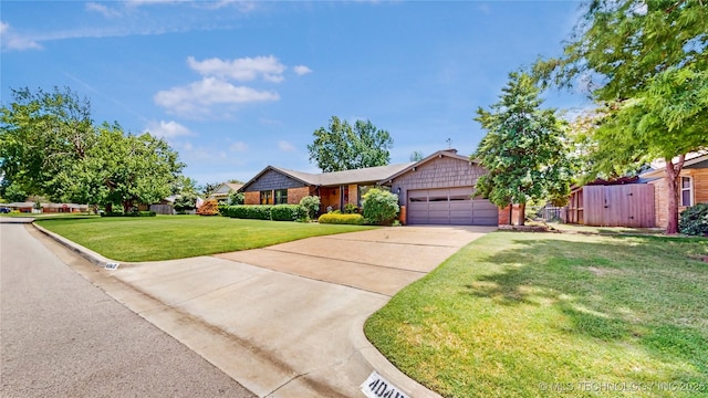 4040 E 46th Pl, Tulsa, OK 74135 - view of front of property featuring an attached garage and driveway