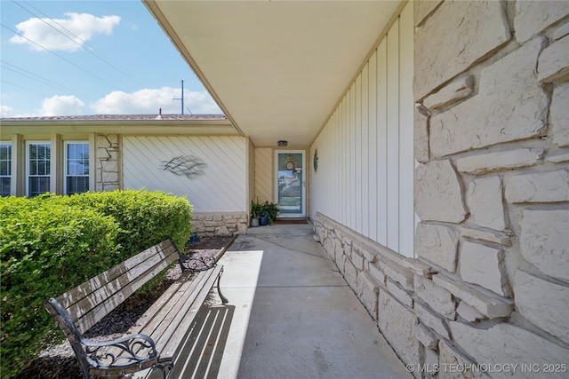 8736 E 59th St, Tulsa, OK 74145 - view of exterior entry with stone siding