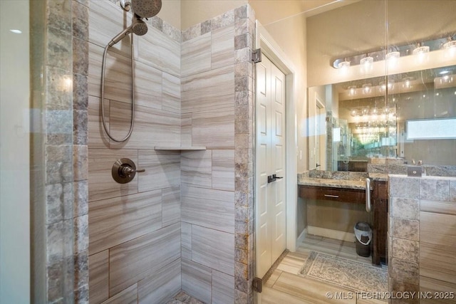 14610 N 144th E Ave, Collinsville, OK 74021 - bathroom with tiled shower and vanity