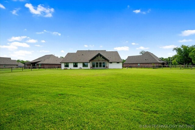 14610 N 144th E Ave, Collinsville, OK 74021 - rear view of property with a fenced backyard