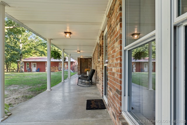 30150 S County Road 4430, Stigler, OK 74462 - porch with a yard