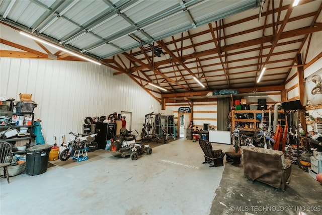 348550 E Parkside Dr, Pawnee, OK 74058 - garage featuring a workshop area