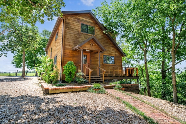 69125 E 252nd Rd, Wyandotte, OK 74370 - view of rustic home