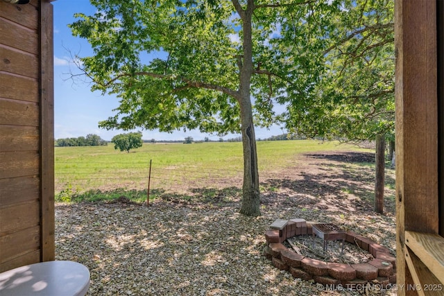 69125 E 252nd Rd, Wyandotte, OK 74370 - view of yard featuring a view of countryside