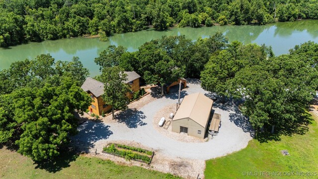 69125 E 252nd Rd, Wyandotte, OK 74370 - view of subject property with a large body of water