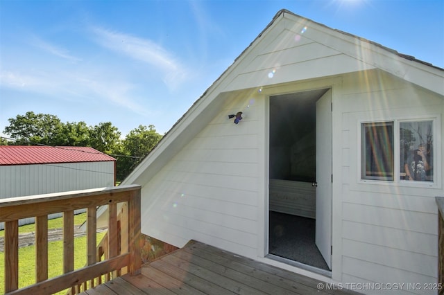 27719 S 610th Rd, Bunch, OK 74931 - view of wooden terrace