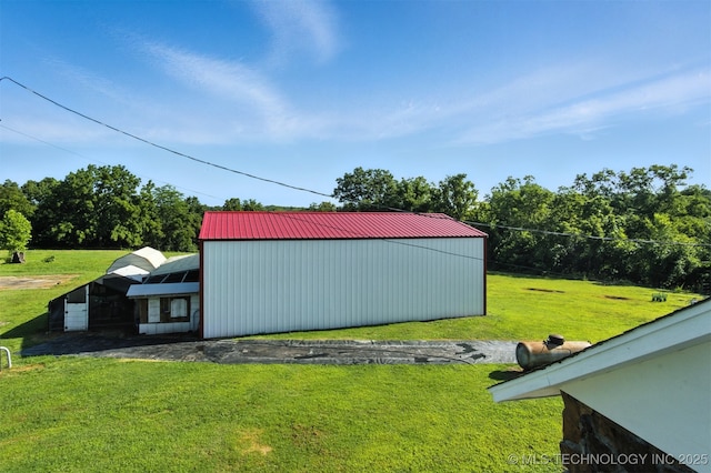 27719 S 610th Rd, Bunch, OK 74931 - view of pole building featuring a lawn