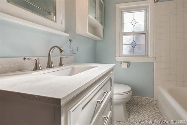 1531 S Florence Ave, Tulsa, OK 74104 - full bathroom with toilet and vanity
