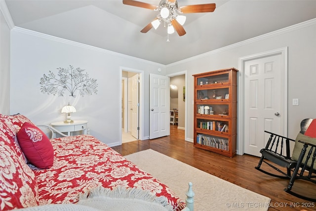 9319 S Indianapolis Ave, Tulsa, OK 74137 - bedroom featuring wood finished floors and crown molding
