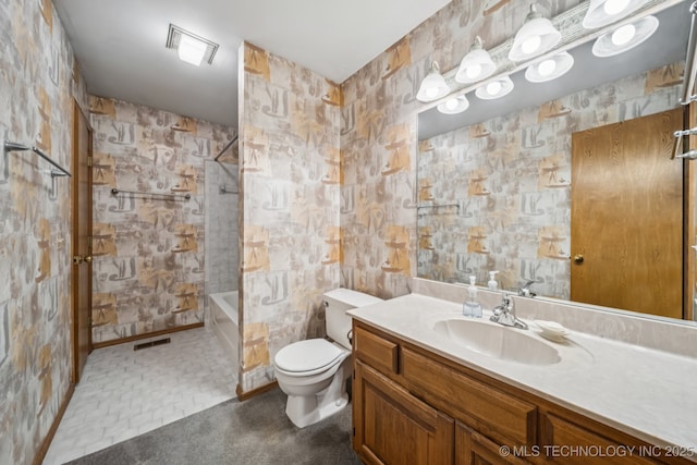 5117 E 89th St, Tulsa, OK 74137 - bathroom with vanity and tub / shower combination