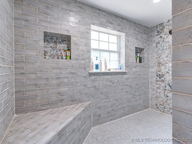 17027 County Road 3547, Ada, OK 74820 - bathroom featuring tiled shower
