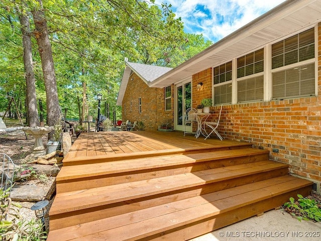 17027 County Road 3547, Ada, OK 74820 - view of wooden terrace