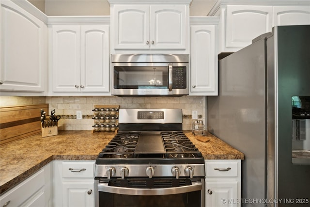 21700 S Calen Dr, Claremore, OK 74019 - kitchen featuring appliances with stainless steel finishes and white cabinetry