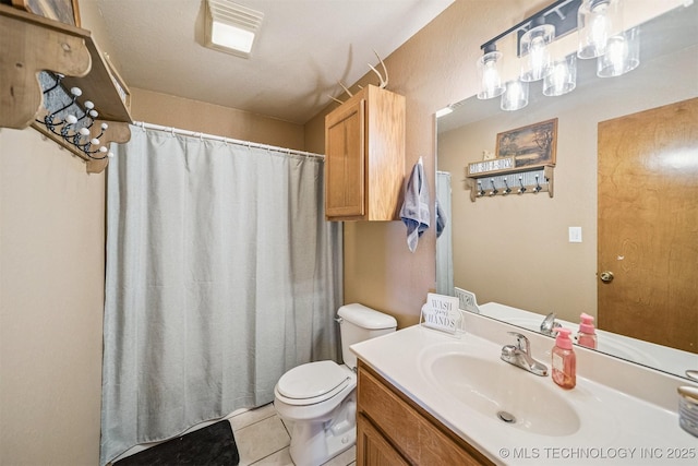 2 Ketchum St, Chelsea, OK 74016 - full bathroom with vanity, tile patterned flooring, and curtained shower