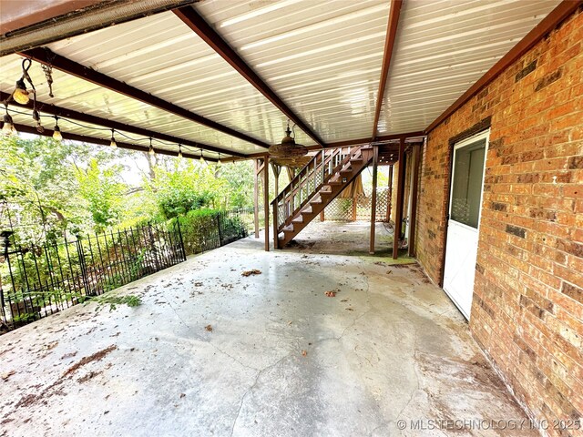 5371 Hilltop, Mcalester, OK 74501 - view of patio with stairs