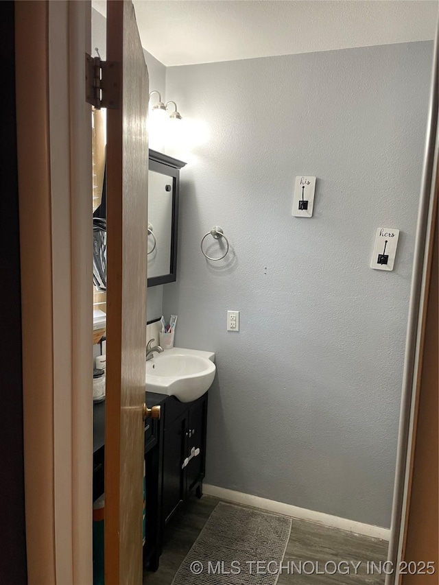 2509 Canterbury Ave, Muskogee, OK 74403 - bathroom featuring vanity and baseboards