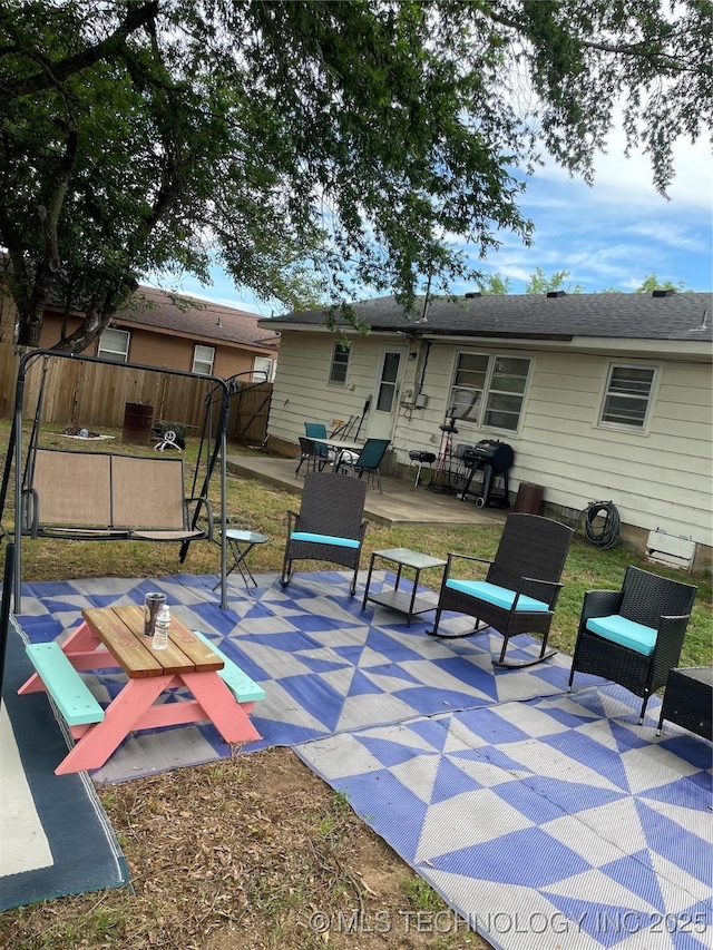2509 Canterbury Ave, Muskogee, OK 74403 - rear view of house with a patio area