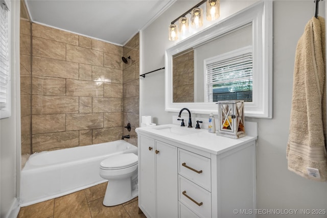 5941 S Utica Ave, Tulsa, OK 74105 - bathroom featuring vanity and shower / tub combination