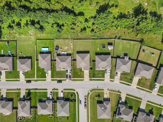 23204 S Jewell Dr, Claremore, OK 74019 - aerial perspective of suburban area