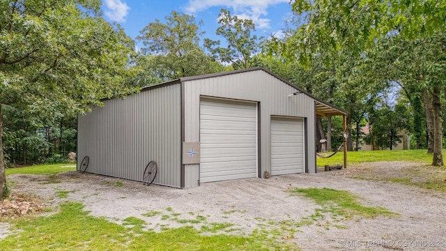 16 Big Bluff St, Pryor, OK 74361 - view of detached garage