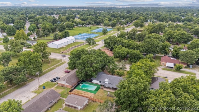 215 S Elliott St, Pryor, OK 74361 - bird's eye view of a pool area