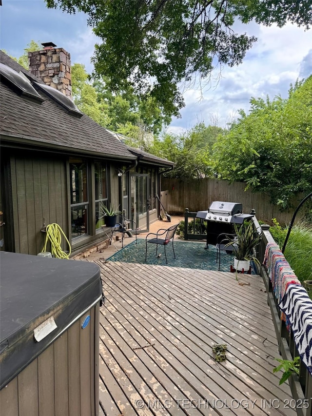 8448 S Florence Ave, Tulsa, OK 74137 - deck featuring a grill