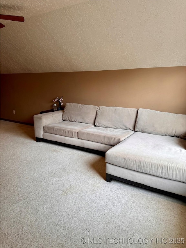 8448 S Florence Ave, Tulsa, OK 74137 - carpeted living area featuring ceiling fan