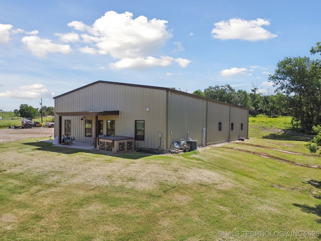 16141 State Highway 20th Rd, Hominy, OK 74035 - back of house featuring a lawn