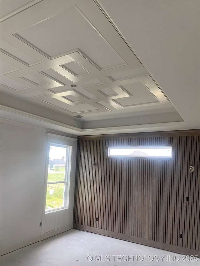 16607 E 41st Pl S, Tulsa, OK 74134 - empty room with healthy amount of natural light and a tray ceiling