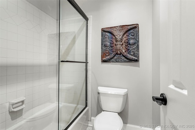 10150 S Maplewood Ave, Tulsa, OK 74137 - full bathroom with toilet and enclosed tub / shower combo